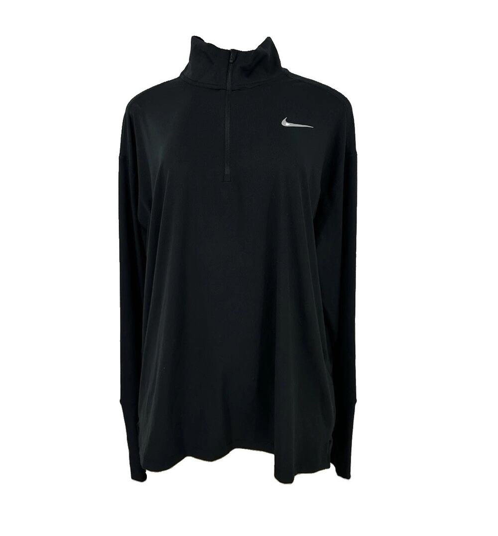 Nike Dri-FIT XL Women Element Half-Zip Running Top Long Sleeve AA4631-606 D11